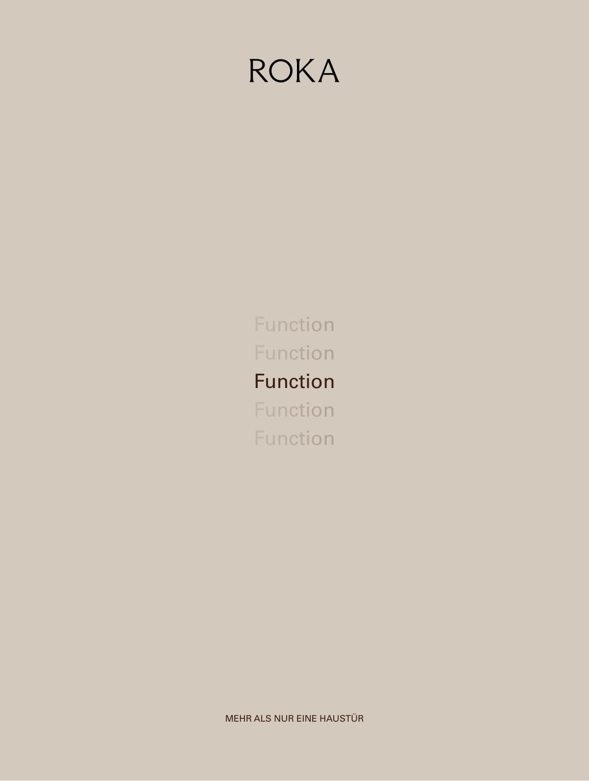 ROKA Function — Haustüren