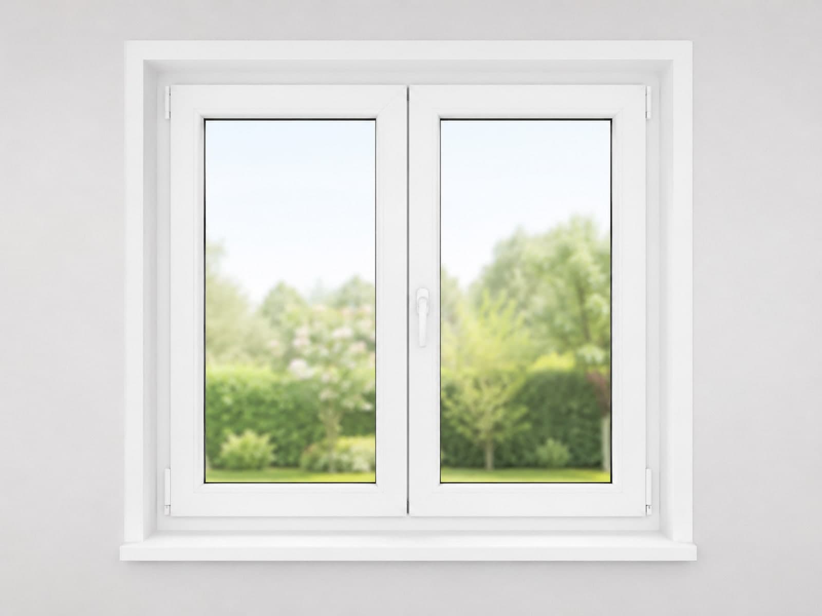 Fensterrahmen in der gewählten Farbe